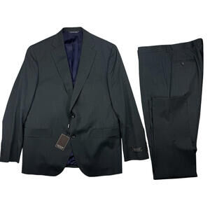 Jack Victor Esprit CT Wool Regular Fit 2 Piece Suit Grey Size US 44 R | 38 W